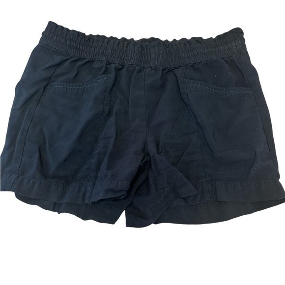 Loft Shorts Pull On Elastic Waist Black Womens Small pockets - Picture 1 of 4